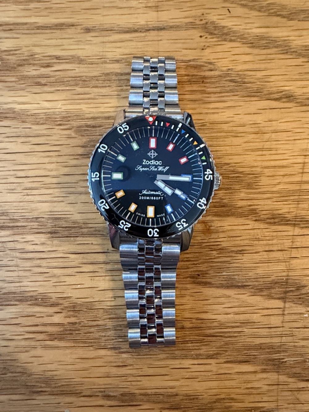 Zodiac Super Sea Wolf men’s dive watch by eBay, WORN ONCE, EXCELLENT CONDITION